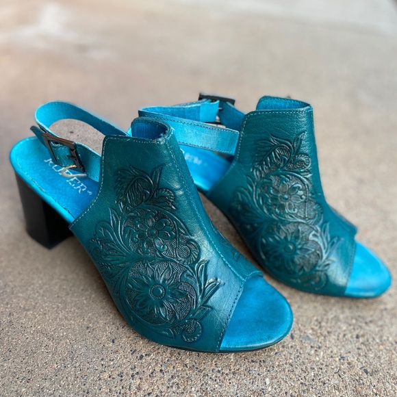 Roper Wear Of The West | Turquoise Mules - Picture 9 of 12